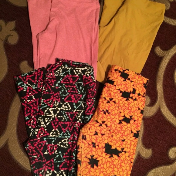 LuLaRoe Pants - 4 PAIR Lularoe OS Leggings